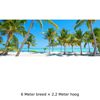 Decordoek Beach 3 Palmen