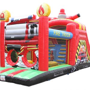 Stormbaan Brandweer met glijbaan 16