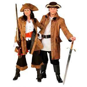 Piraten man of vrouw Kostuum 2 Piraten man of vrouw Kostuum 2