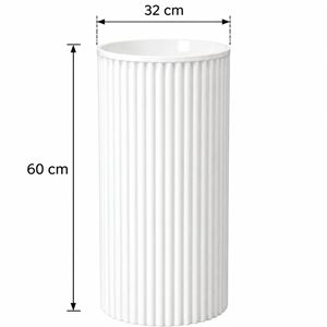 Decoratie Pilaar / Zuil / Sokkel wit 60 cm hoog Decoratie Pilaar / Zuil / Sokkel wit 60 cm hoog