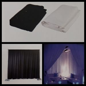 Backdrop Zwart 6x4 meter Backdrop Zwart 6x4 meter