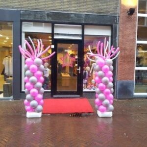 Ballonpilaar + Sprieten in top