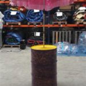 Olievat Decoratie + Raffiaparasol