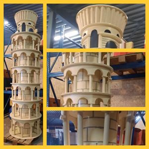 Toren van Pisa 3,70 meter hoog