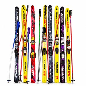 Ski's met houder