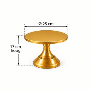 Decoratie Plateau goud Hoog 17 cm Decoratie Plateau goud Hoog 17 cm