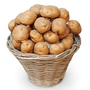 Mand met Aardappelen Decoratie Mand met Aardappelen Decoratie