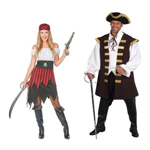 Piraten man of vrouw Kostuum 4 Piraten man of vrouw Kostuum 4