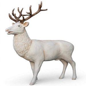 Hert Decoratiebeeld Wit Hert Decoratiebeeld Wit
