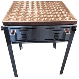 Poffertjesplaat 72 dops (Excl. gas)