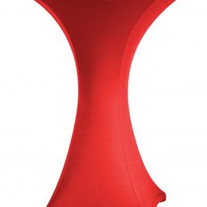 Statafel rok Stretch Rood 80 cm (Exclusief statafel)
