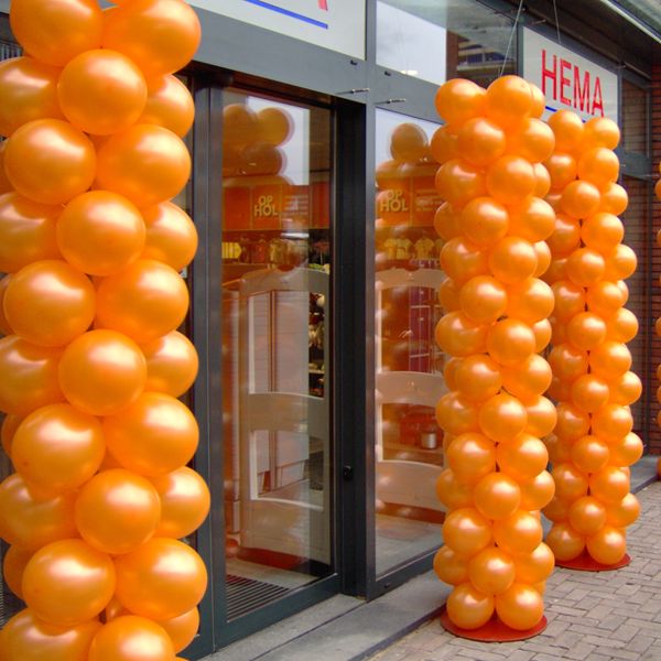 Ballonpilaar zonder Topballon voorbeeld