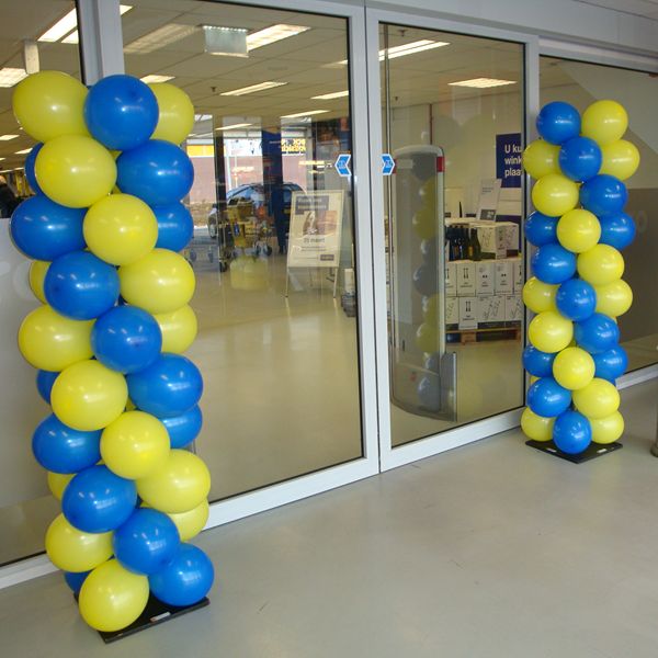 Ballonpilaar zonder Topballon voorbeeld