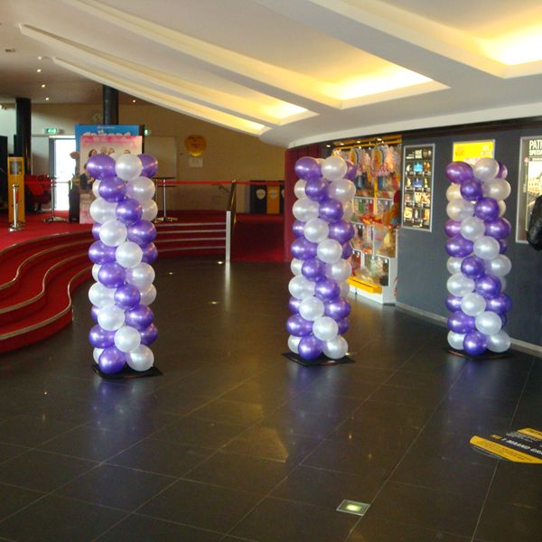 Ballonpilaar zonder Topballon voorbeeld