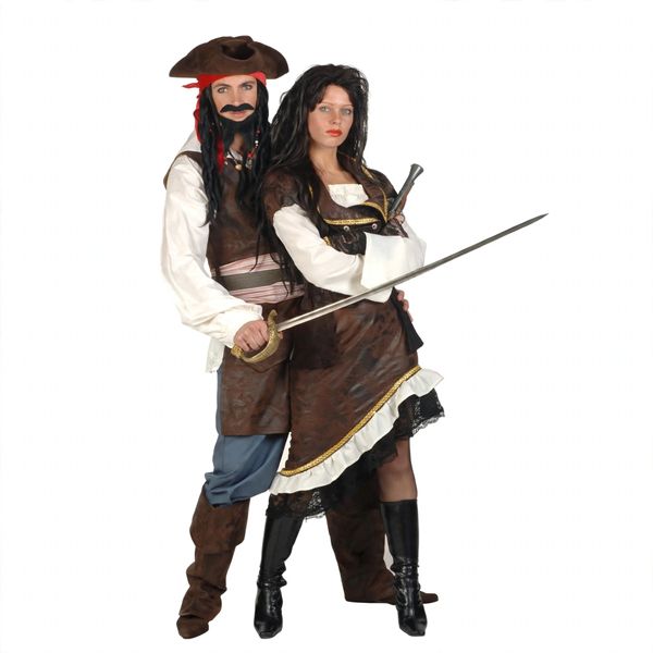 Piraten man of vrouw Kostuum Piraten man of vrouw Kostuum