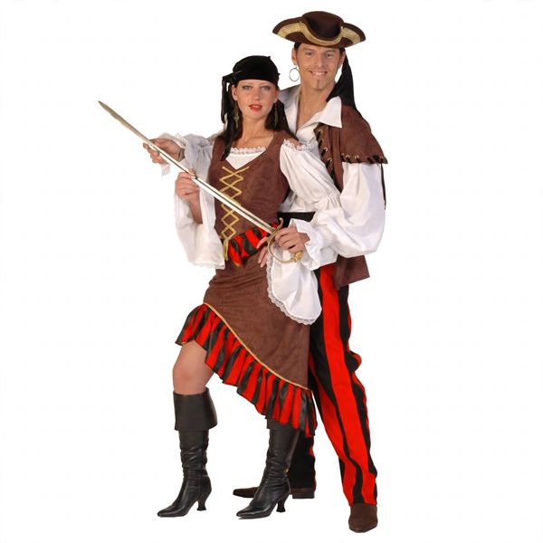 Piraten man of vrouw Kostuum 3 Piraten man of vrouw Kostuum 3