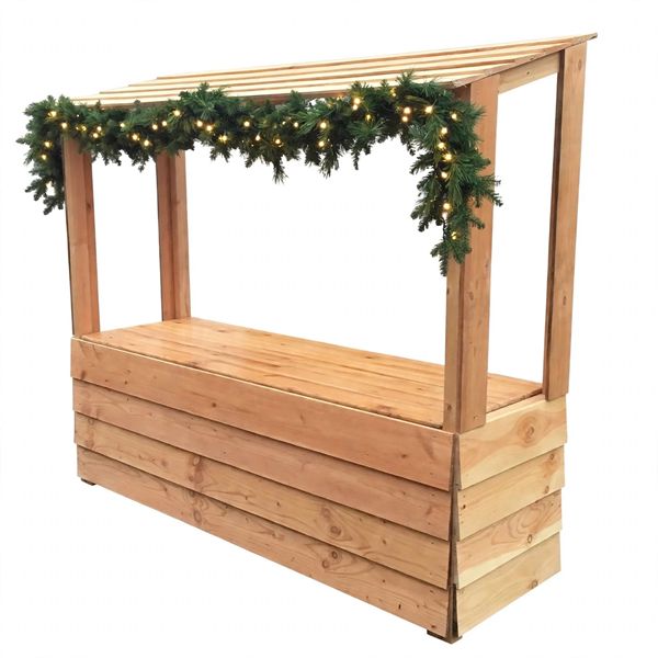 SfeerKraam / Kerstkraam / Apres Ski Kraam met guirlande SfeerKraam / Kerstkraam / Apres Ski Kraam met guirlande