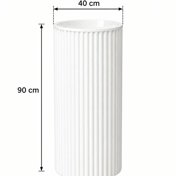 Decoratie Pilaar / Zuil / Sokkel wit 90 cm hoog Decoratie Pilaar / Zuil / Sokkel wit 90 cm hoog