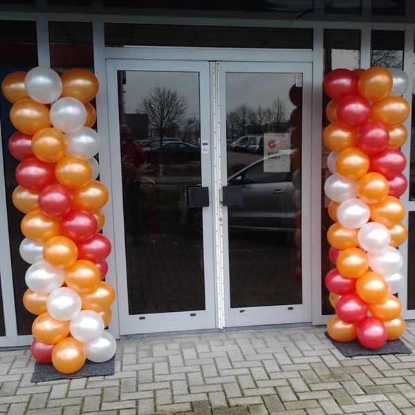 Ballonpilaar zonder Topballon voorbeeld