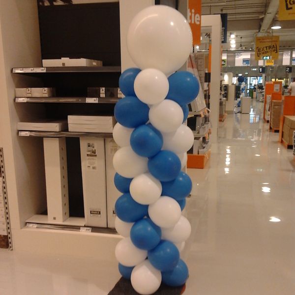 Ballonpilaar met Topballon Ballonpilaar met Topballon