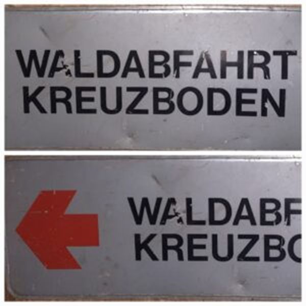 Apres ski Bord metaal Waldabfart