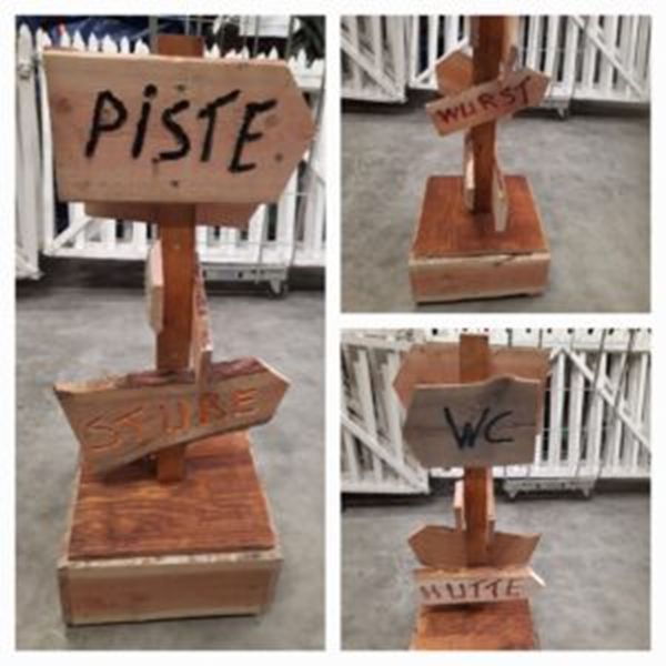 Apres ski wegwijzer Decoratie