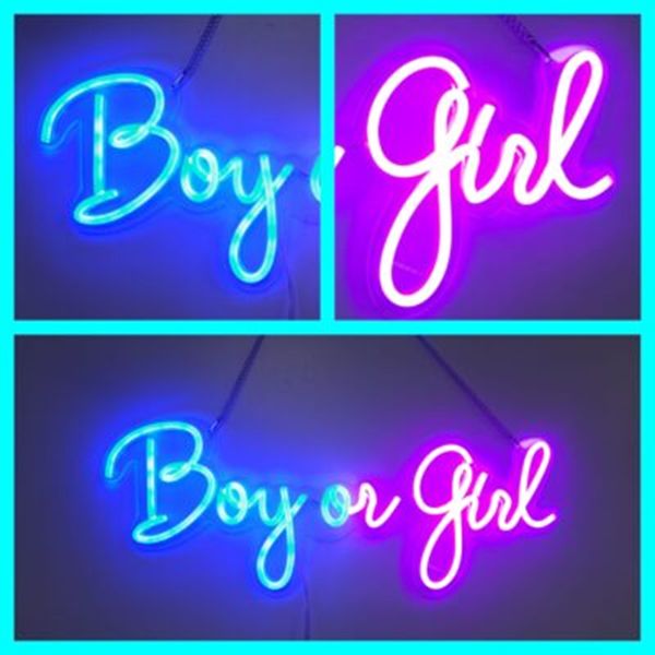 Boy or Girl met verlichting