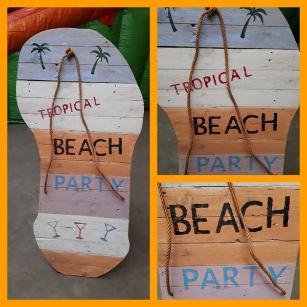 Entree bord Tropical Beach Party
