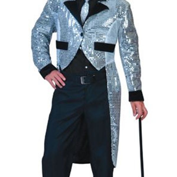 Glitter slipjas zilver