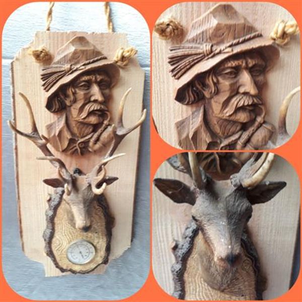 Hangdecoratie Hert en Jager 2