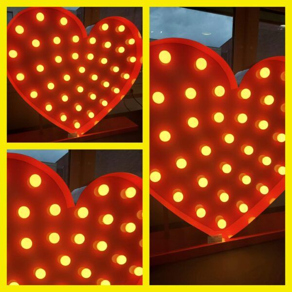 Hart met verlichting Hart met verlichting