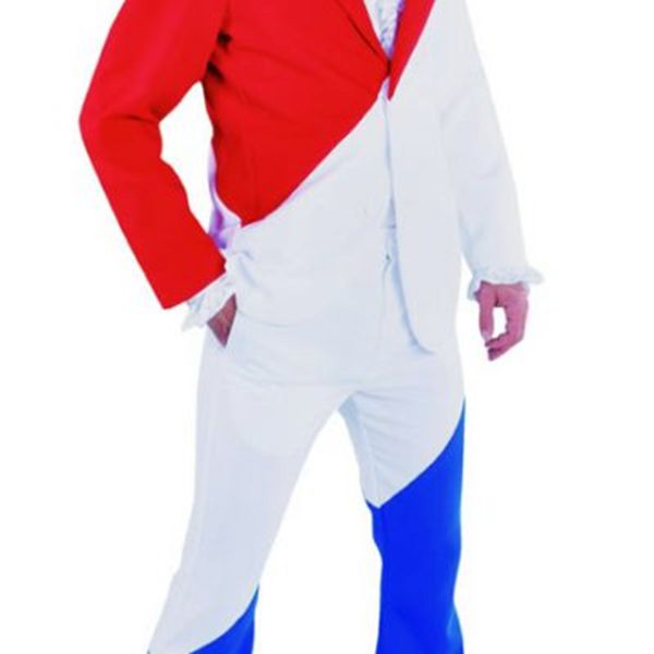 Kostuum Rood/wit/blauw