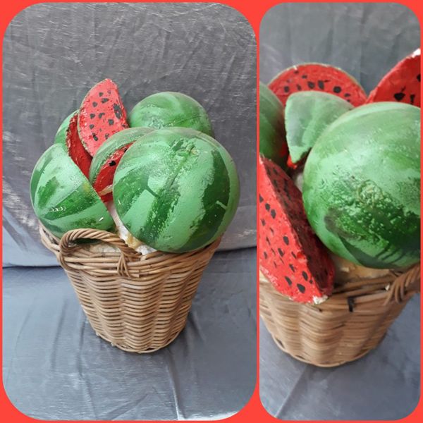 Mand met Watermeloen Decoratie