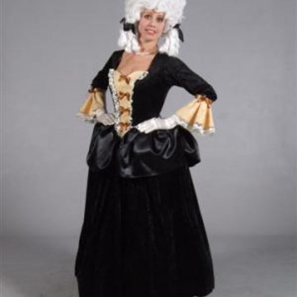 Markiezin jurk zwart Markiezin jurk zwart