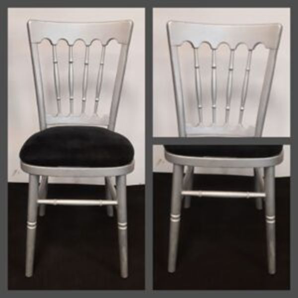 Napoleon houten stoel Zwart