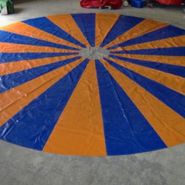 Piste kleed 8 meter doorsnee Oranje/Blauw