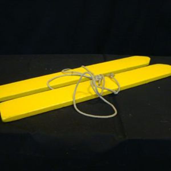 Skilopen 1 persoon met touw