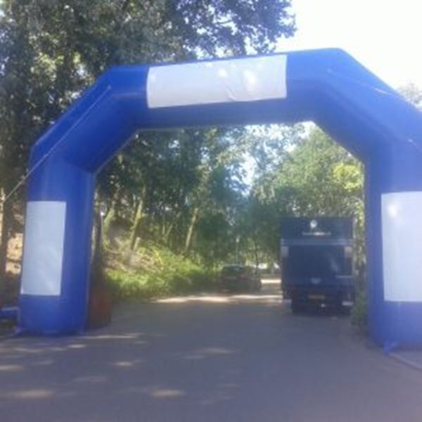 Start/Finishboog kleur blauw Start/Finishboog kleur blauw