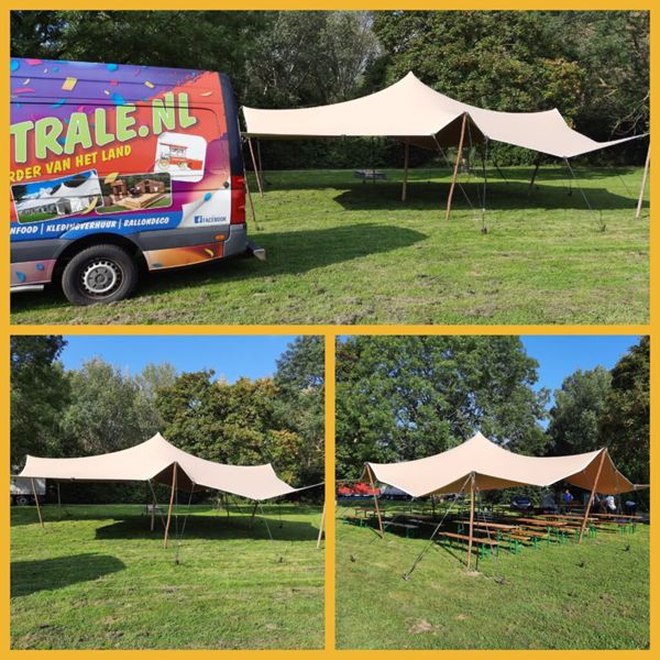 Stretchtent 4 x 4 meter 