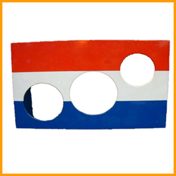 Voetbalschietwand Rood/wit/blauw