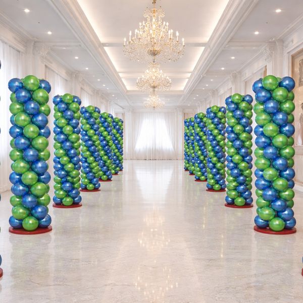 Ballonpilaar zonder Topballon voorbeeld