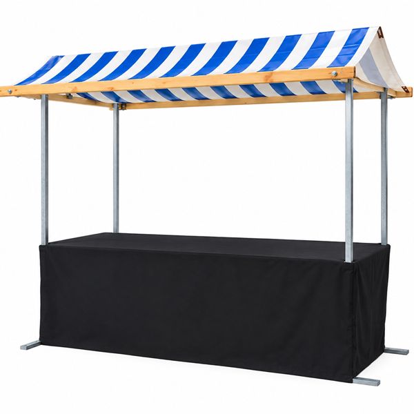 Marktkraam / Buffetkraam 2 meter met rok
