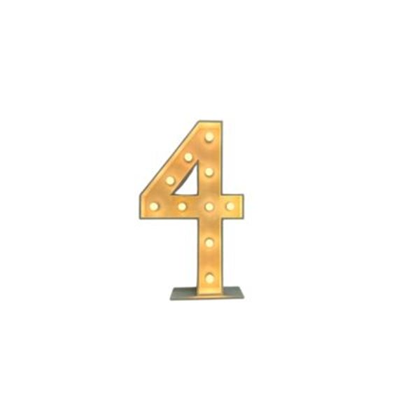 Cijfer 4 met verlichting Cijfer 4 met verlichting