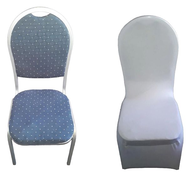 Luxe stoel / Congresstoel / Stackchair + Stoelhoes wit