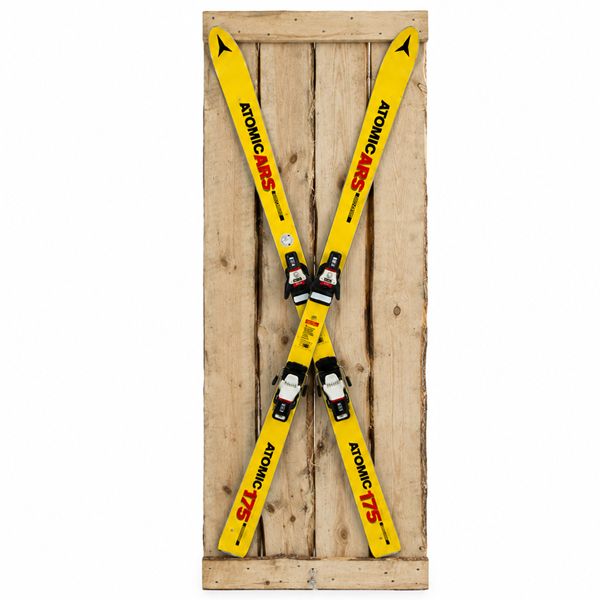 Apres ski wand met ski Apres ski wand met ski