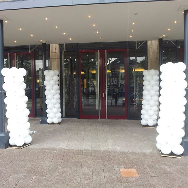 Ballonpilaar zonder Topballon voorbeeld