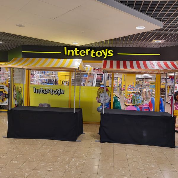 Marktkraam / Buffetkraam 2 meter met rok