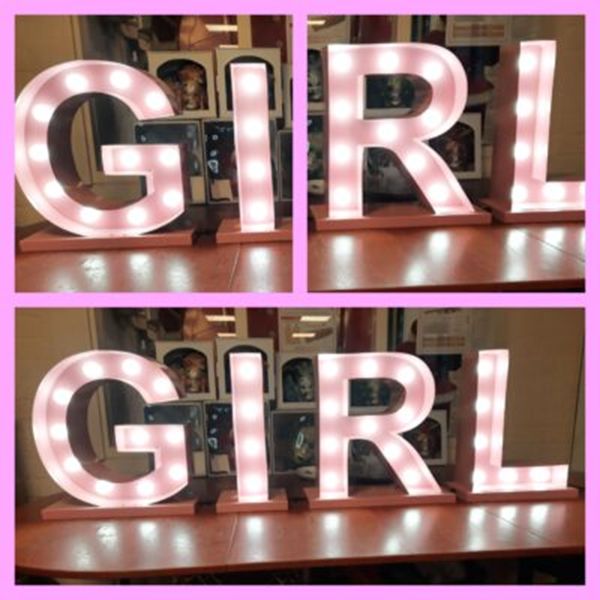 Girl Letters met verlichting